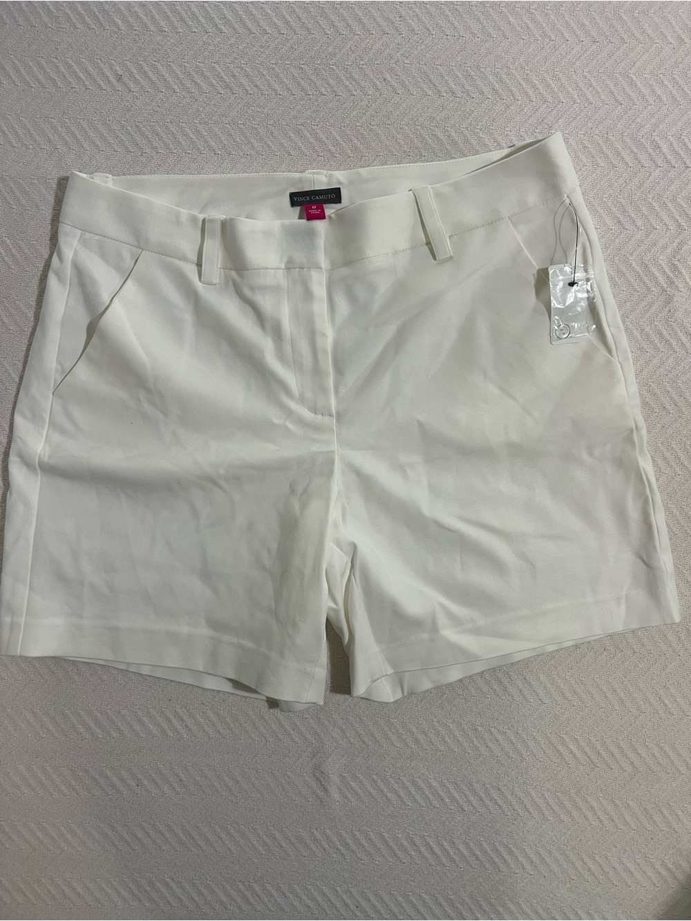 Vince Camuto white High-Waist Tailored Shorts size 12